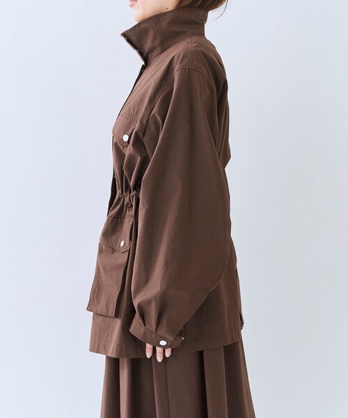 RIVE DROITE(リヴドロワ)の「【セットアップ対応可】スタンドワークジャケット(ブルゾン・レディース・ブラウン/カーキ・FREE)」の10枚目の写真
