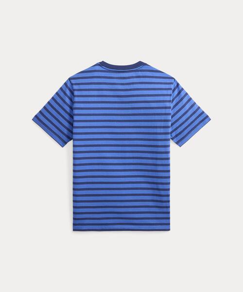 POLO RALPH LAUREN CHILDRENSWEAR(ポロ ラルフ ローレン チルドレンズウェア)の「ストライプド コットン ジャージー Tシャツ(Tシャツ/カットソー・キッズ・ブルー・L/M/S)」の4枚目の写真