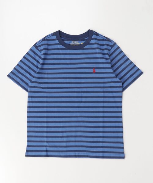 POLO RALPH LAUREN CHILDRENSWEAR(ポロ ラルフ ローレン チルドレンズウェア)の「ストライプド コットン ジャージー Tシャツ(Tシャツ/カットソー・キッズ・ブルー・L/M/S)」の3枚目の写真