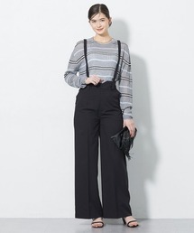 サスペンダー付きワイドパンツ ワイドパンツ ワイド・ルーズ」に該当