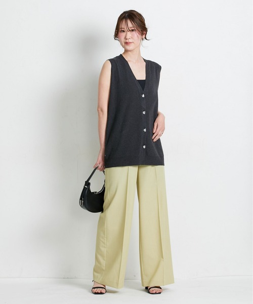 slattgir(スラットジール)の「高身長 【スラモコラボ企画】サスペンダー付ハイウエストワイドパンツ(トールサイズ)(その他パンツ・レディース・ブラック/イエロー系その他・TM/TLL/TL/T3L)」の11枚目の写真