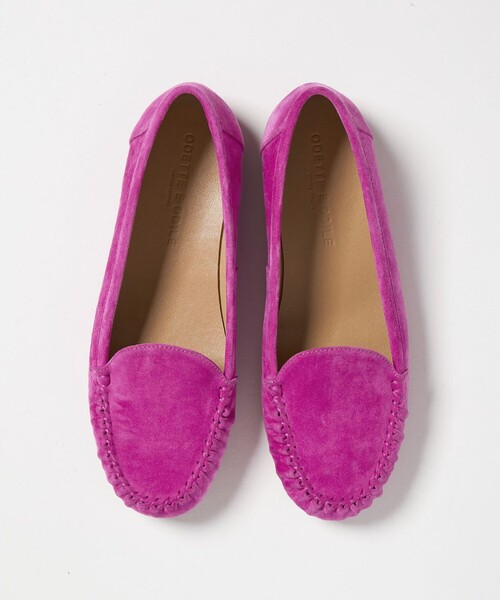 ODETTE E ODILE（オデットエオディール）の「プレーンハンドソーンモカ フラット15↑（モカシン/デッキシューズ・レディース・ホワイト/ブラック/その他1/ピンク・24.5cm/24cm/23.5cm/22.5cm/22cm/25cm/23cm）」の4枚目の写真