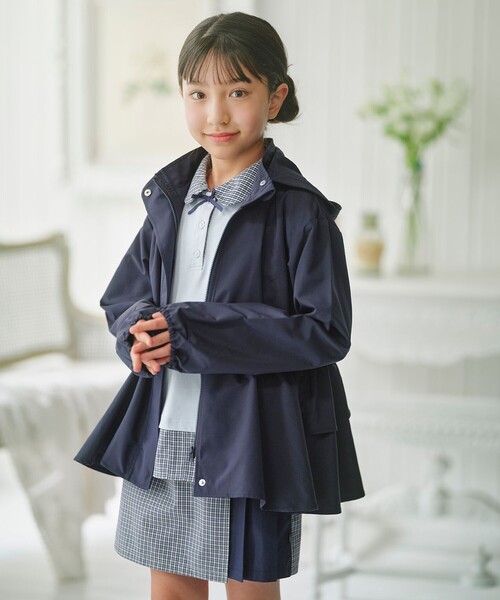 組曲(クミキョク)の「【150-170㎝】 チェックプリーツ キュロット(その他パンツ・キッズ・サックスブルー系3/グリーン系3・150/160/170)」の4枚目の写真