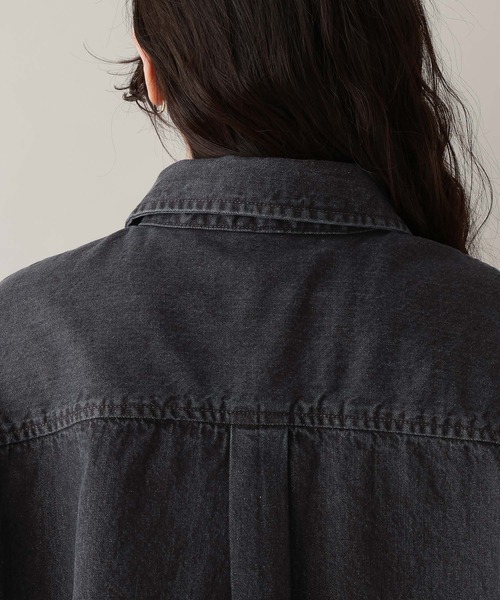 RAGEBLUE（レイジブルー）の「Wジップ/デニムルーズシャツ（シャツ/ブラウス・レディース・ブラック/ホワイト/ピンク・FREE）」の17枚目の写真