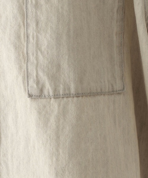 RAGEBLUE（レイジブルー）の「Wジップ/デニムルーズシャツ（シャツ/ブラウス・レディース・ブラック/ホワイト/ピンク・FREE）」の5枚目の写真