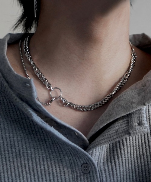 SBG（エスビー）の「インフルエンサー つぐ吉 × SBG レイヤードチェーンネックレス（ネックレス・メンズ・B/A・FREE）」の10枚目の写真