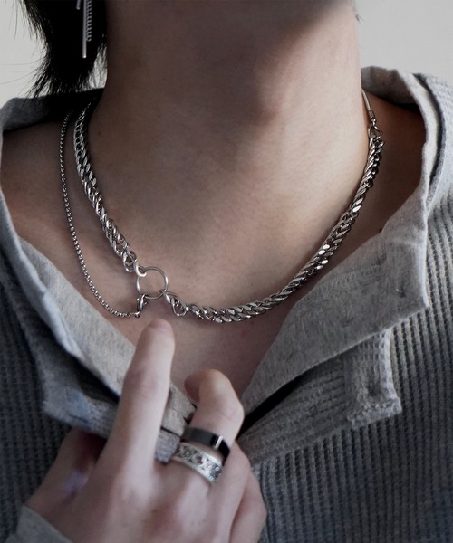 SBG（エスビー）の「インフルエンサー つぐ吉 × SBG レイヤードチェーンネックレス（ネックレス・メンズ・B/A・FREE）」の8枚目の写真