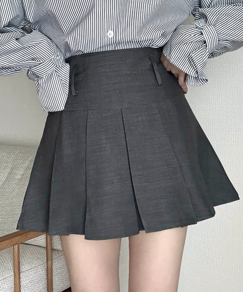 Cham.(チャム)の「プリーツミニスカート(スカート・レディース・グレー/ブラック・M/S/L)」の2枚目の写真