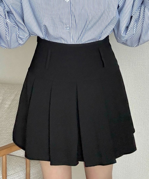 Cham.(チャム)の「プリーツミニスカート(スカート・レディース・グレー/ブラック・M/S/L)」の1枚目の写真