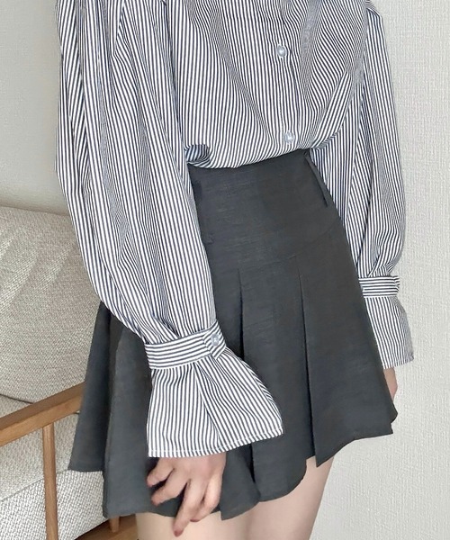Cham.(チャム)の「プリーツミニスカート(スカート・レディース・グレー/ブラック・M/S/L)」の8枚目の写真