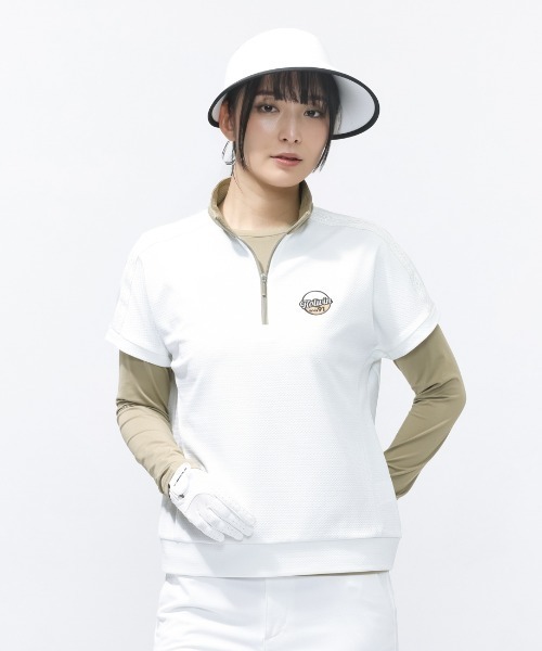 ALPEN / SPORTS DEPO SELECT(アルペンスポーツデポセレクト)の「コルウィン Kolwin ハーフジップセットシャツ(シャツ/ブラウス・レディース・ネイビー/ホワイト・2XL/XL/L/M)」の2枚目の写真