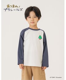 【あつまれ！プラレールズ】レールズ・ジョーケーズ/ワンポイントラグランTシャツ