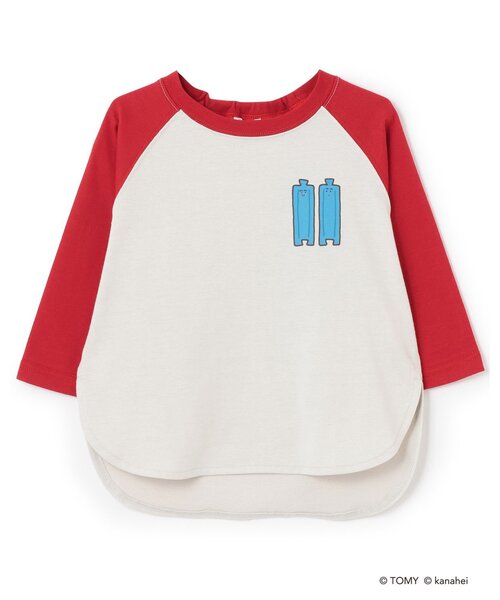 b・ROOM(ビールーム)の「【あつまれ!プラレールズ】レールズ・ジョーケーズ/ワンポイントラグランTシャツ(Tシャツ/カットソー・キッズ・グリーン系その他/レッド/ネイビー・120cm/100cm/90cm/110cm)」の11枚目の写真