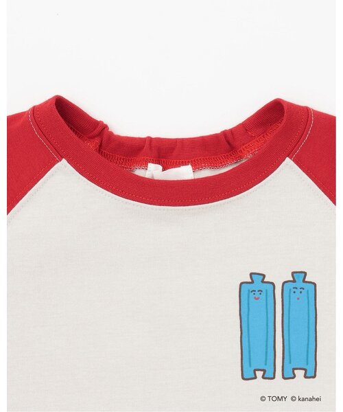 b・ROOM(ビールーム)の「【あつまれ!プラレールズ】レールズ・ジョーケーズ/ワンポイントラグランTシャツ(Tシャツ/カットソー・キッズ・グリーン系その他/レッド/ネイビー・120cm/100cm/90cm/110cm)」の14枚目の写真