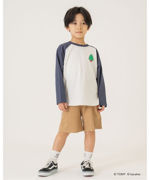 b・ROOM(ビールーム)の「【あつまれ!プラレールズ】レールズ・ジョーケーズ/ワンポイントラグランTシャツ(Tシャツ/カットソー・キッズ・グリーン系その他/レッド/ネイビー・120cm/100cm/90cm/110cm)」の22枚目の写真