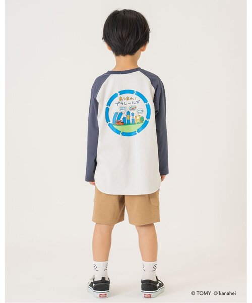 b・ROOM(ビールーム)の「【あつまれ!プラレールズ】レールズ・ジョーケーズ/ワンポイントラグランTシャツ(Tシャツ/カットソー・キッズ・グリーン系その他/レッド/ネイビー・120cm/100cm/90cm/110cm)」の17枚目の写真