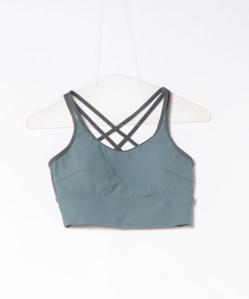 Ungrid（アングリッド）の「Ungrid/アングリッド ブラトップ リブ パイピング パット付き UVカット 水陸両用 セットアップ対応 560401 UT（タンクトップ・レディース・ブラック/ブルー・M/L）」の20枚目の写真