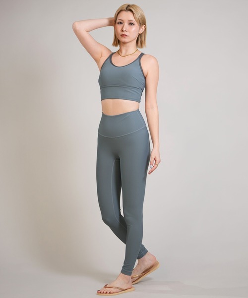 Ungrid（アングリッド）の「Ungrid/アングリッド ブラトップ リブ パイピング パット付き UVカット 水陸両用 セットアップ対応 560401 UT（タンクトップ・レディース・ブラック/ブルー・M/L）」の14枚目の写真