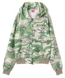 The Powerpuff Girls x atmos pink Camouflage Zip-up Hoodie / ザ パワーパフ ガールズ x アトモス ピンク カモフラージュ ジップアップ フーディ 【SP】