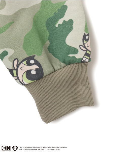 atmos pink(アトモスピンク)の「The Powerpuff Girls x atmos pink Camouflage Zip-up Hoodie / ザ パワーパフ ガールズ x アトモス ピンク カモフラージュ ジップアップ フーディ 【SP】(パーカー・レディース・ピンク/グリーン/ブルー・FREE)」の6枚目の写真