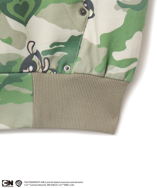 atmos pink(アトモスピンク)の「The Powerpuff Girls x atmos pink Camouflage Zip-up Hoodie / ザ パワーパフ ガールズ x アトモス ピンク カモフラージュ ジップアップ フーディ 【SP】(パーカー・レディース・ピンク/グリーン/ブルー・FREE)」の7枚目の写真