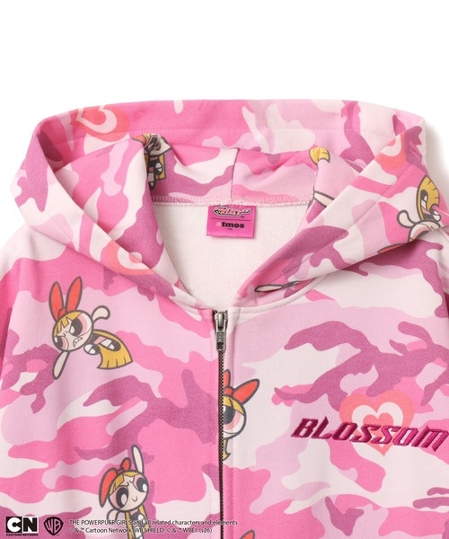 The Powerpuff Girls x atmos pink Camouflage Zip-up Hoodie / ザ The Powerpuff Girls x atmos pink Camouflage Zip-up Hoodie / ザ