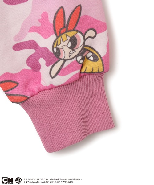 The Powerpuff Girls x atmos pink Camouflage Zip-up Hoodie / ザ