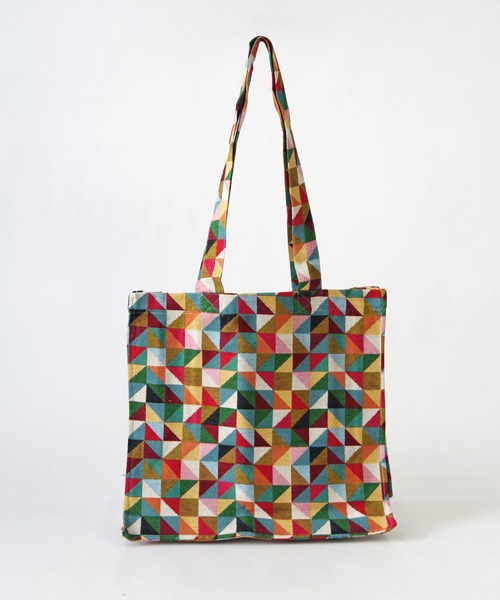 Erwan L(アルワンエル)の「Erwan L(アルワンエル) / ボクシートートバッグ Boxy tote EL-25010 フランス製(トートバッグ・レディース・ライトブルー/ブラック×ホワイト/ネイビー×ホワイト/ブラックミックス/マルチ・FREE)」の5枚目の写真