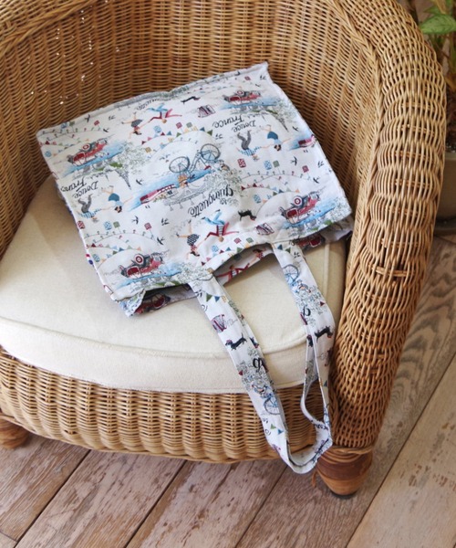 Erwan L(アルワンエル)の「Erwan L(アルワンエル) / ボクシートートバッグ Boxy tote EL-25010 フランス製(トートバッグ・レディース・ライトブルー/ブラック×ホワイト/ネイビー×ホワイト/ブラックミックス/マルチ・FREE)」の3枚目の写真