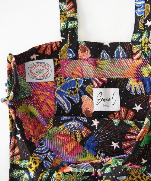 Erwan L(アルワンエル)の「Erwan L(アルワンエル) / ボクシートートバッグ Boxy tote EL-25010 フランス製(トートバッグ・レディース・ライトブルー/ブラック×ホワイト/ネイビー×ホワイト/ブラックミックス/マルチ・FREE)」の9枚目の写真