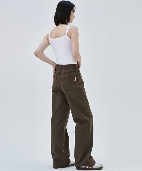 MALOUPE（マロップ）の「9157 ソフトカラーデニムパンツ（ブラウン）（デニムパンツ・レディース・その他・26/28/30）」の5枚目の写真