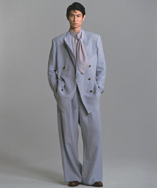 SOSHIOTSUKI(ソウシオオツキ)の「【SOSHIOTSUKI/ソウシオオツキ】80S CLASSIC 6B SHAPED JACKET(テーラードジャケット・メンズ・パープル・44/46)」の4枚目の写真