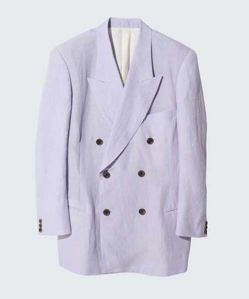 SOSHIOTSUKI(ソウシオオツキ)の「【SOSHIOTSUKI/ソウシオオツキ】80S CLASSIC 6B SHAPED JACKET(テーラードジャケット・メンズ・パープル・44/46)」の2枚目の写真