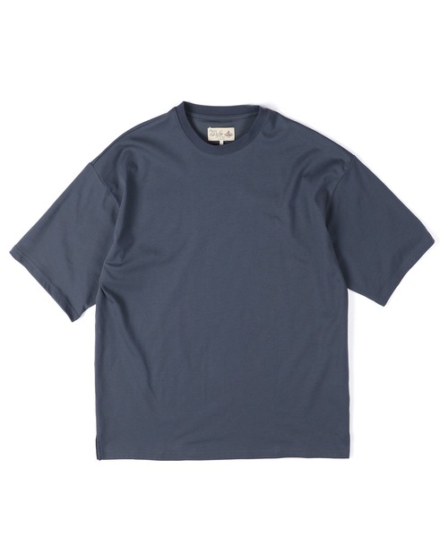 The DUFFER of ST.GEORGE（ザダファーオブセントジョージ）の「COOLMAX 2LAYERS RELAX FIT TEE：2層構造 吸水速乾クールマックス リラックス Tシャツ（Tシャツ/カットソー・メンズ・ブラック/ブルーグレー/ホワイト/ブラウン/ライトグレー・MEDIUM/SMALL/X-LARGE/LARGE）」の21枚目の写真