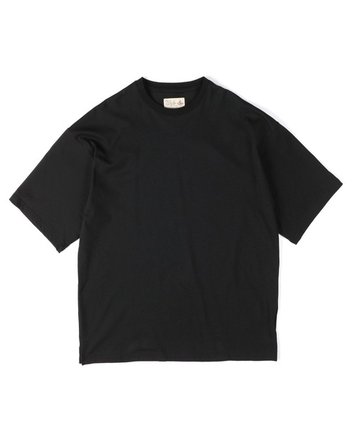The DUFFER of ST.GEORGE（ザダファーオブセントジョージ）の「COOLMAX 2LAYERS RELAX FIT TEE：2層構造 吸水速乾クールマックス リラックス Tシャツ（Tシャツ/カットソー・メンズ・ブラック/ブルーグレー/ホワイト/ブラウン/ライトグレー・MEDIUM/SMALL/X-LARGE/LARGE）」の19枚目の写真