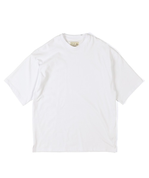 The DUFFER of ST.GEORGE（ザダファーオブセントジョージ）の「COOLMAX 2LAYERS RELAX FIT TEE：2層構造 吸水速乾クールマックス リラックス Tシャツ（Tシャツ/カットソー・メンズ・ブラック/ブルーグレー/ホワイト/ブラウン/ライトグレー・MEDIUM/SMALL/X-LARGE/LARGE）」の18枚目の写真