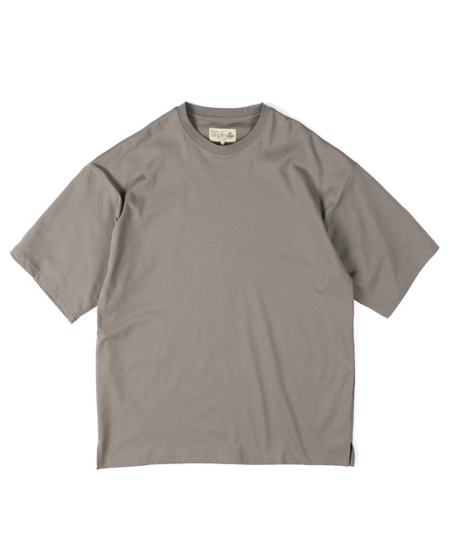 The DUFFER of ST.GEORGE（ザダファーオブセントジョージ）の「COOLMAX 2LAYERS RELAX FIT TEE：2層構造 吸水速乾クールマックス リラックス Tシャツ（Tシャツ/カットソー・メンズ・ブラック/ブルーグレー/ホワイト/ブラウン/ライトグレー・MEDIUM/SMALL/X-LARGE/LARGE）」の20枚目の写真