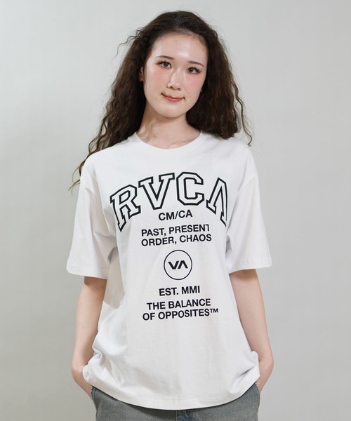 RVCA(ルーカ)の「RVCA/ルーカ 半袖 Tシャツ レディース SOUVENIR LOGO LOOSE FIT T BG043215(Tシャツ/カットソー・レディース・イエロー/ホワイト/ブラック・S/M)」の5枚目の写真