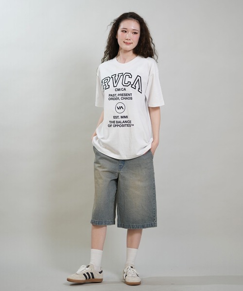 RVCA(ルーカ)の「RVCA/ルーカ 半袖 Tシャツ レディース SOUVENIR LOGO LOOSE FIT T BG043215(Tシャツ/カットソー・レディース・イエロー/ホワイト/ブラック・S/M)」の7枚目の写真