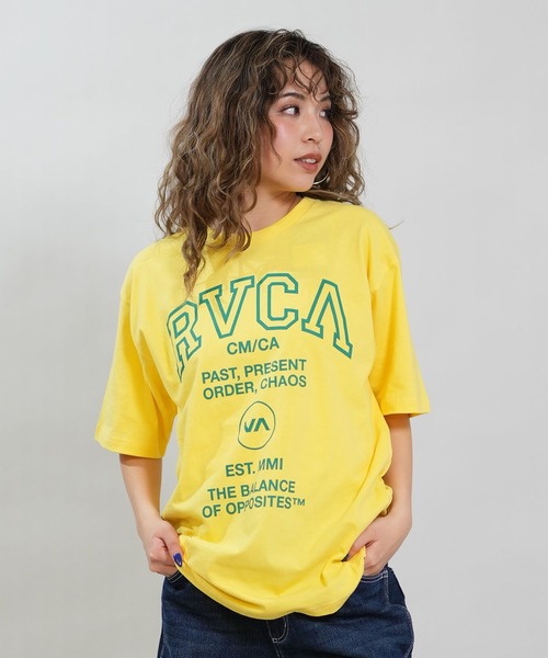 RVCA(ルーカ)の「RVCA/ルーカ 半袖 Tシャツ レディース SOUVENIR LOGO LOOSE FIT T BG043215(Tシャツ/カットソー・レディース・イエロー/ホワイト/ブラック・S/M)」の15枚目の写真