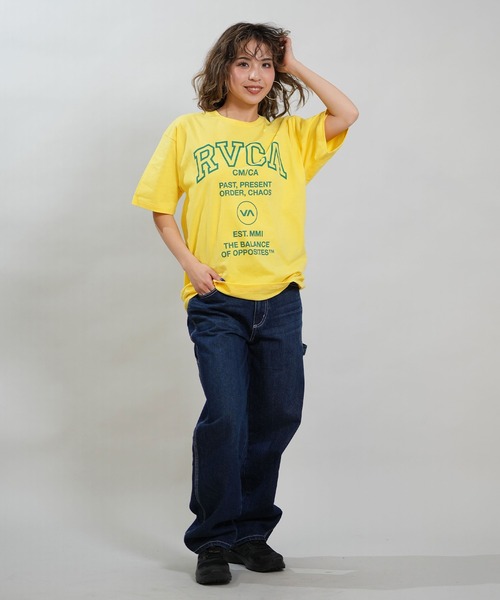 RVCA(ルーカ)の「RVCA/ルーカ 半袖 Tシャツ レディース SOUVENIR LOGO LOOSE FIT T BG043215(Tシャツ/カットソー・レディース・イエロー/ホワイト/ブラック・S/M)」の17枚目の写真