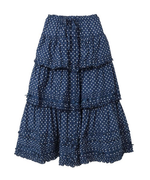 PINK HOUSE（ピンクハウス）の「フリル使いロングスカート（スカート・レディース・ブラック系/レッド系/ネイビー系/ピンク系・フリー）」の10枚目の写真