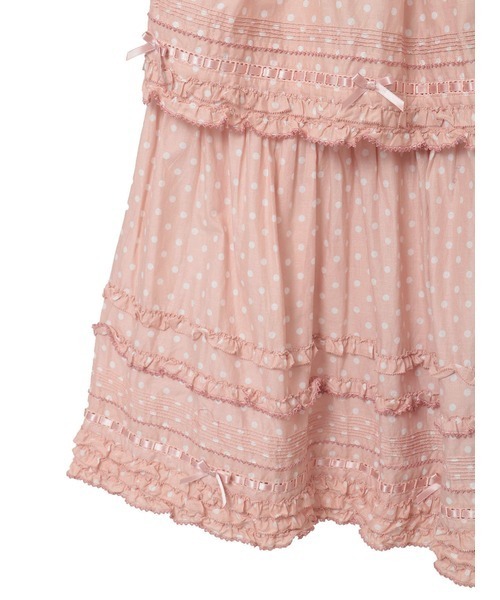 PINK HOUSE（ピンクハウス）の「フリル使いロングスカート（スカート・レディース・ブラック系/レッド系/ネイビー系/ピンク系・フリー）」の15枚目の写真