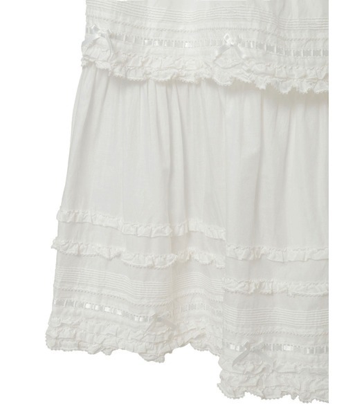 PINK HOUSE（ピンクハウス）の「フリル使いロングスカート（スカート・レディース・ブラック系/レッド系/ネイビー系/ピンク系・フリー）」の17枚目の写真