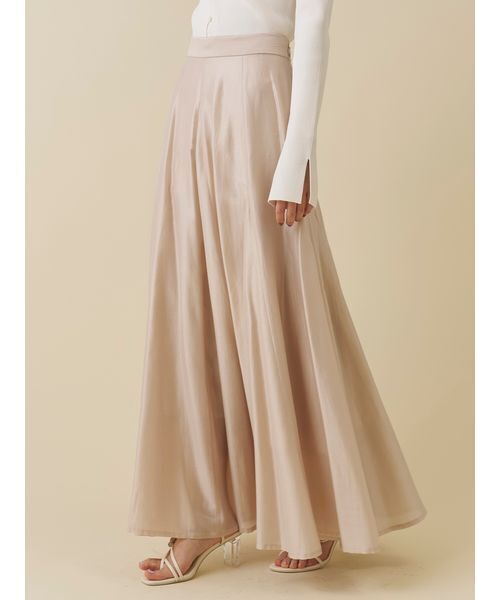 SNIDEL（スナイデル）の「シアーフレアスカート（スカート・レディース・ピンクベージュ/イエロー/ホワイト・0/1）」の5枚目の写真