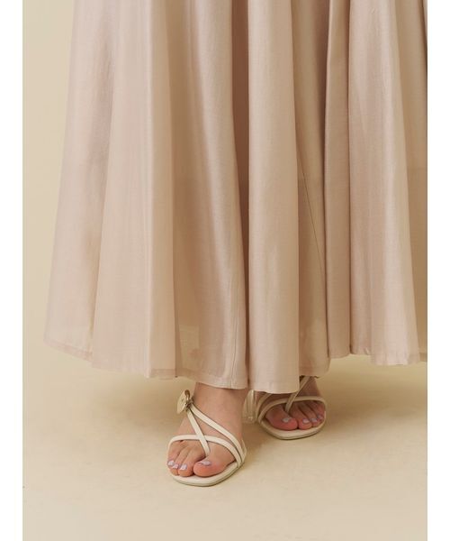 SNIDEL（スナイデル）の「シアーフレアスカート（スカート・レディース・ピンクベージュ/イエロー/ホワイト・0/1）」の9枚目の写真