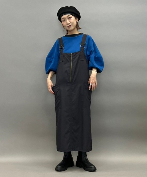 水曜中 タイムセール【ニコアンド】人気スタッフプロデュース企画ジャンパースカート 人気スタッフとコラボ！＞【niko and 】爆売れ中の「デニム