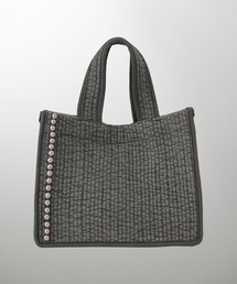 HUIT bouquet（ユイット）の「マチ付き パールトリム ヌビ バッグ スタンダード HUIT（トートバッグ）」