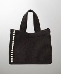 HUIT bouquet（ユイット）の「マチ付き パールトリム ヌビ バッグ スタンダード HUIT（トートバッグ）」