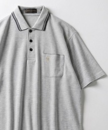 GIANNI VALENTINO（ジャンニヴァレンチノ）の「2026SS GIANNI VALENTINO/ジャンニバレンチ 裏カノコ素材 吸汗速乾 ワンポイントロゴ刺繍 リブラインポロシャツ レディース メンズ（ポロシャツ）」